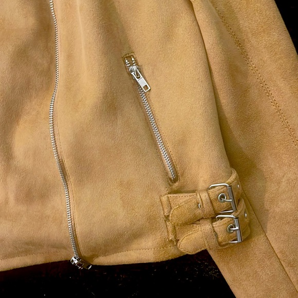 Forever 21 Tan Faux Leather Moto Jacket - Picture 3 of 3
